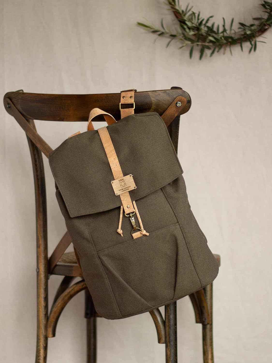 Green Khaki Backpack for men and woman Amazon.co.uk Handmade Products