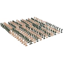 Toy Soldiers 200pcs Toy Soldiers Army Men Figures - 12 Poses Plastic Mini Army Figures Brown & Green Colors