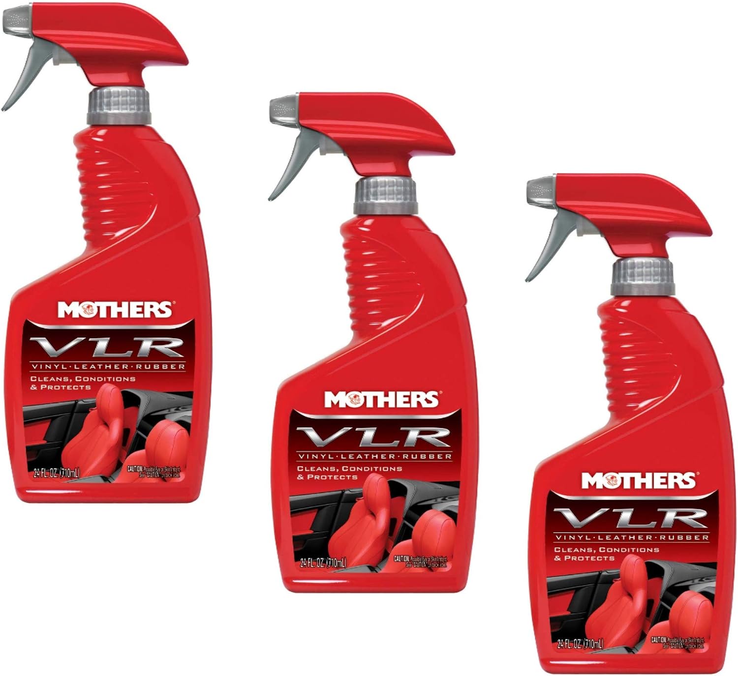 Mothers 06524 VLR VinylLeatherRubber Care, 24 oz - 3 Pack (3)