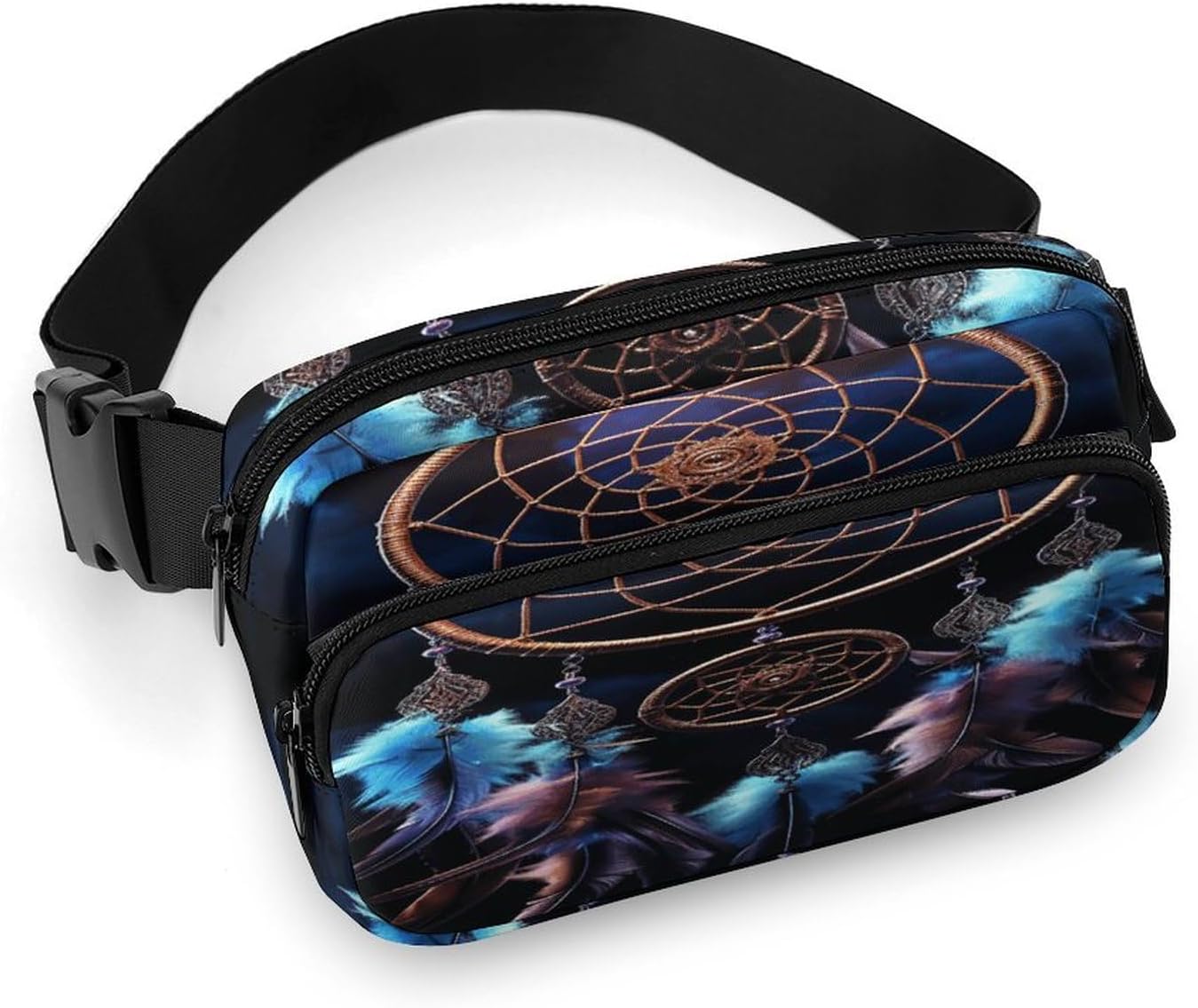 Dream Catcher Fanny Pack Belt Bag with Adjustable Strap Fashion Waist Bag for Outdoor Sports Hiking