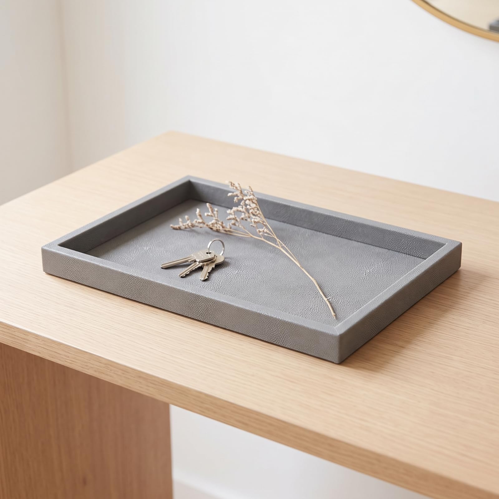 Baoblaze Plateau en Bois Polyvalent | Fait Main, Plateau à Thé en Bois, épuré, pr Entrée, 40x30x3cm