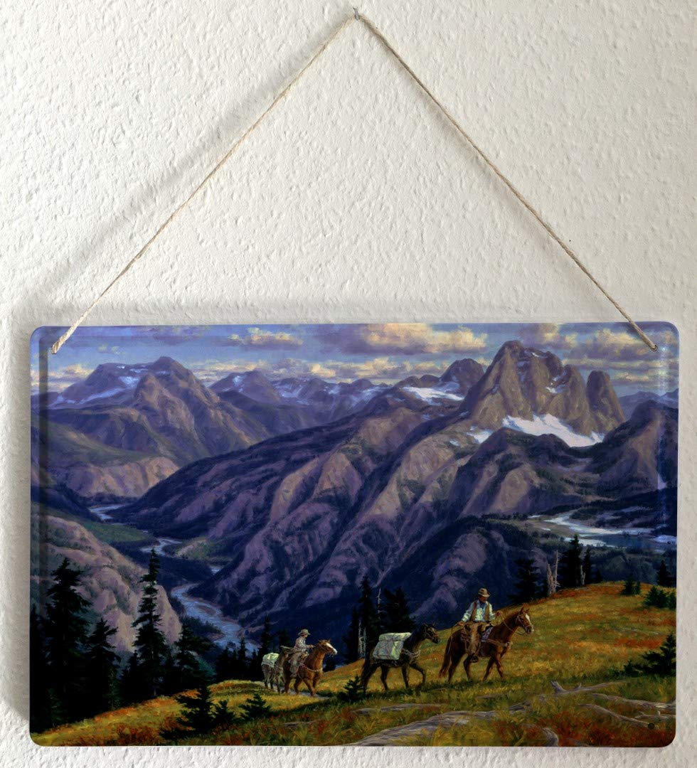 Western-Schild „Welcome Cowboy“ – Vintage Metallschild 20,3x30,5 Cm, Für Wand & Outdoor