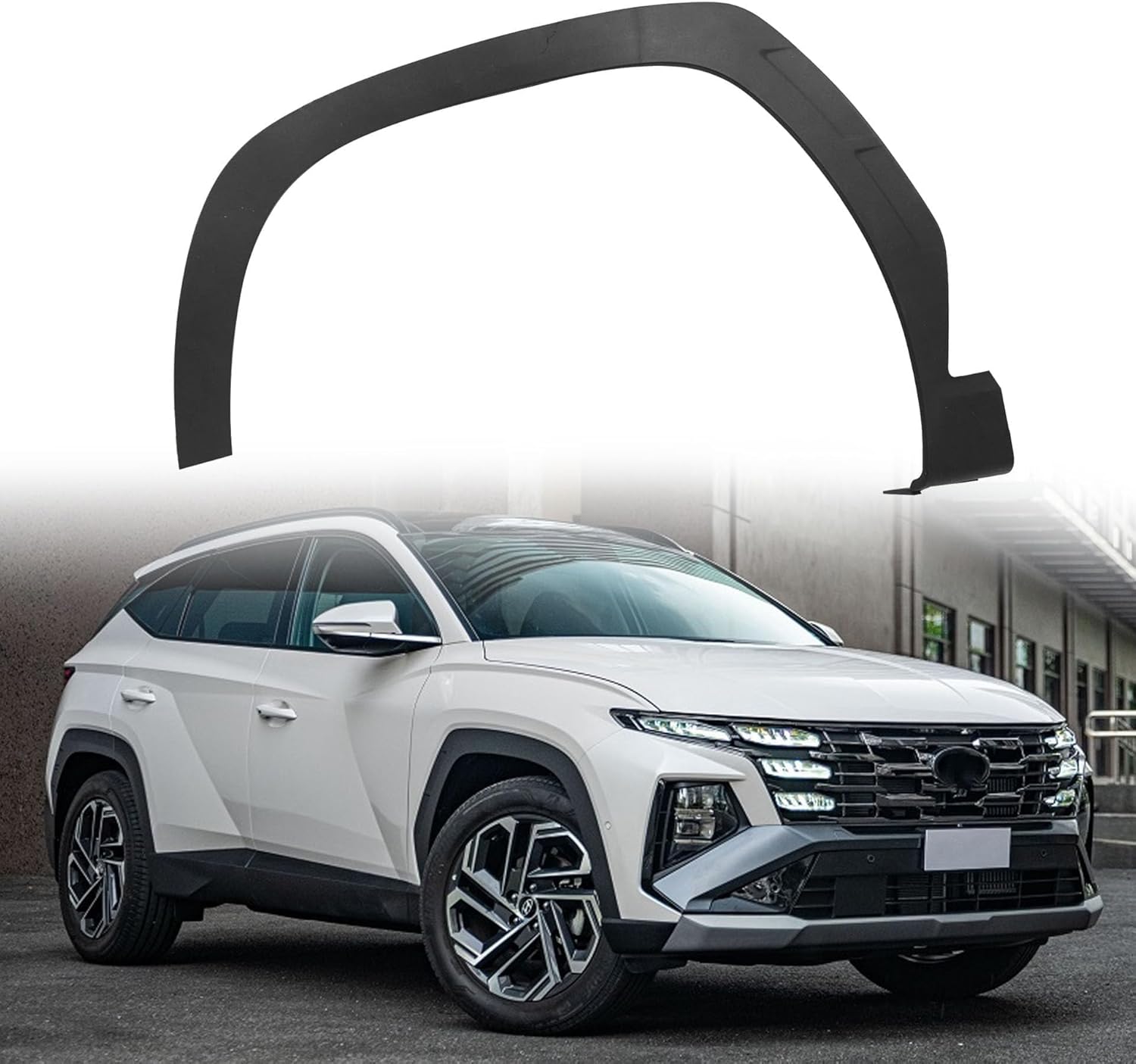 GXARTS Black Left Side Front Fender Wheel Molding 87711N9000CA Compatible with Hyundai Tucson 2022-2024