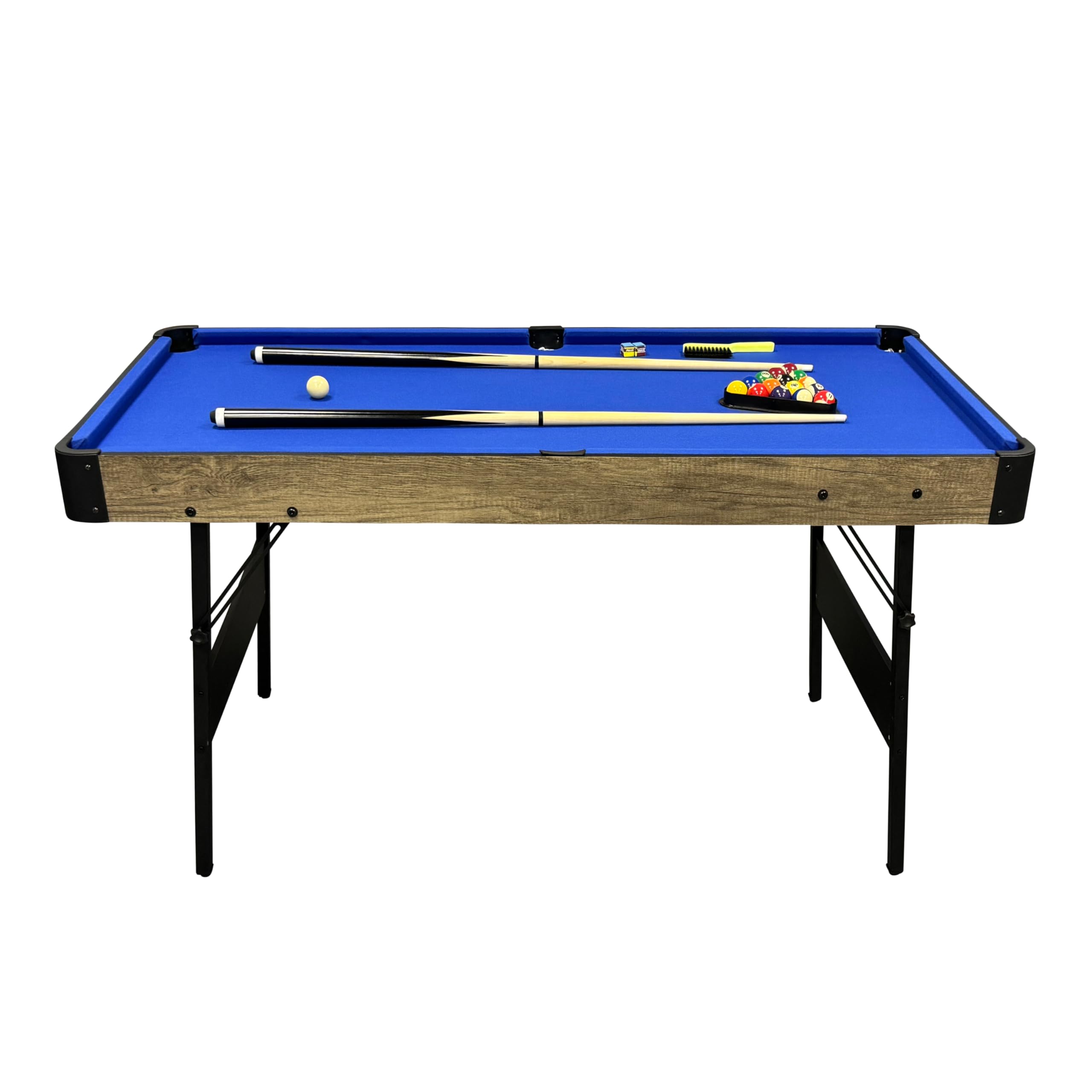 Cougar 3 en 1 Table Multi-Jeux Pliable Aspect Bois & Noir