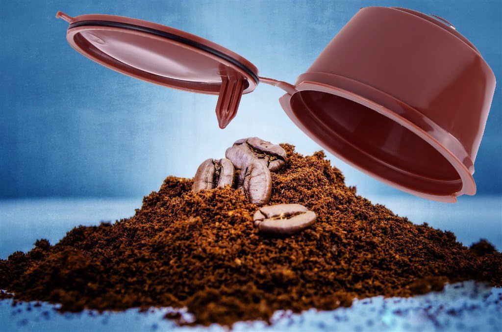 BRBHOM 6 Refillable Coffee Capsule Reusable Coffee Filter Compatiable with Brewer Coffee Spoon,Brush (coffee)
