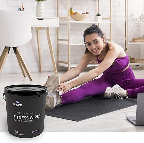 Miniatura 5 de Wipex Toallitas de gimnasio  Toallitas naturales para equipos de fitness, paño a base de plantas, toallitas de lavanda y vinagre para limpiar