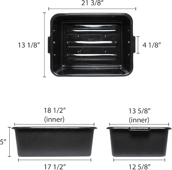 Thunder Group PLBT005B Bus Box, 5-Inch, Black