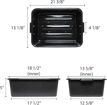 Thunder Group PLBT005B Bus Box, 5-Inch, Black