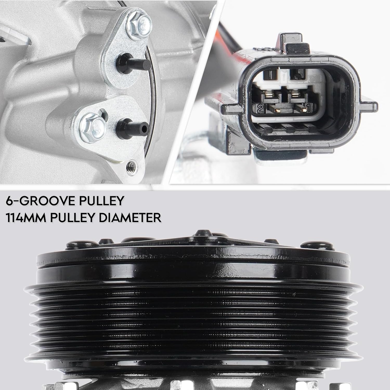 New AC Air Condition Compressor with Clutch for Nissan Sentra 2.0L L4 2007 2008 2009 2010 2011 2012