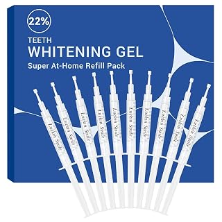 22% Teeth Whitening Gel Refills, Carbamide Peroxide Gel for Teeth Whitening | No Sensitivity Teeth Whiteners, 10-Pack 3ML Sensitive Teeth Whitening Gel for Trays, 60 Whitening Treatments - Amazon product rated Grade A