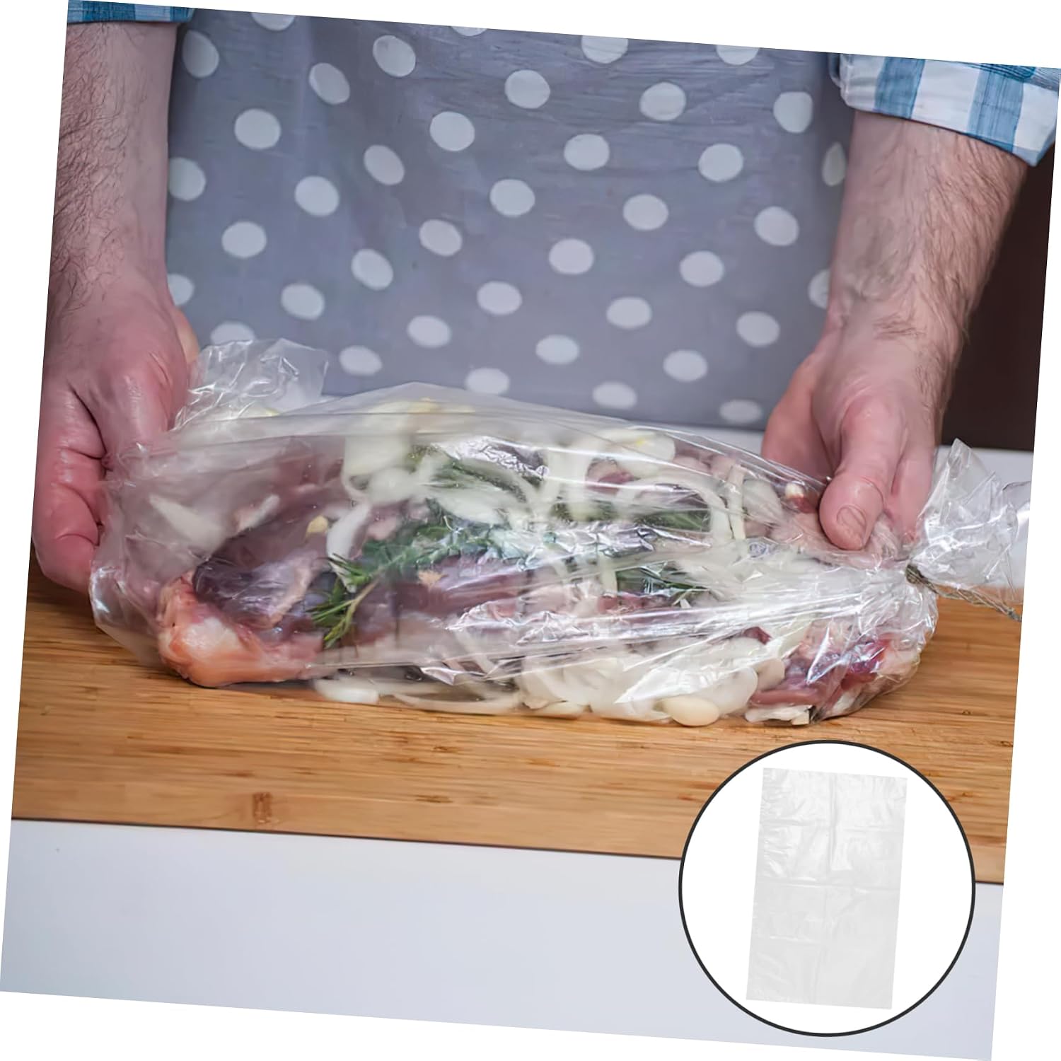CHILDWEET 10pcs High Temperature Resistant Cooking Bags for Oven Roasting and Slow Cooking for Turkey Meats Fish and Vegetables Safe for Boiling and Resting