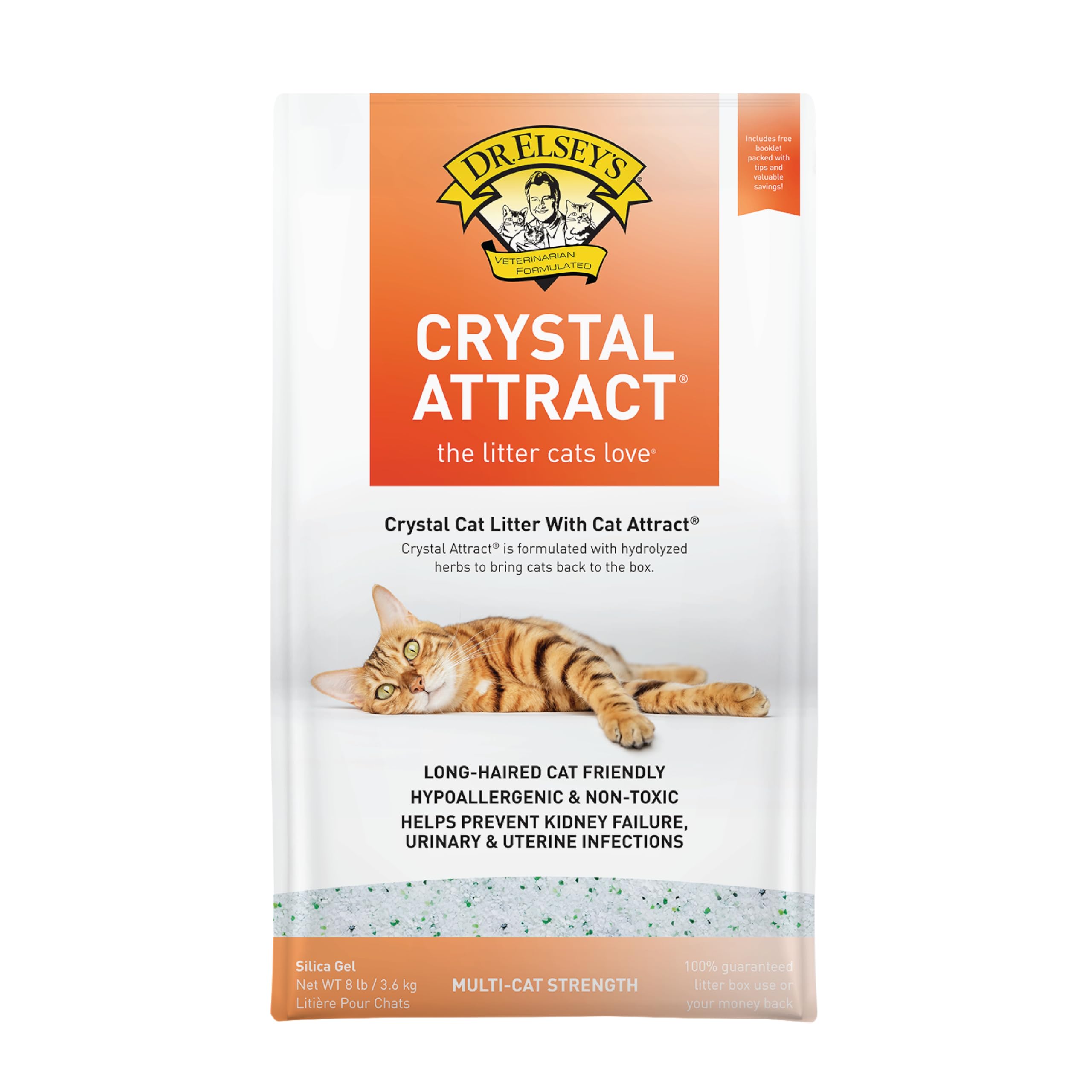 Amazon.com : Dr. Elsey's Crystal Attract Silica Cat Litter, 8lbs