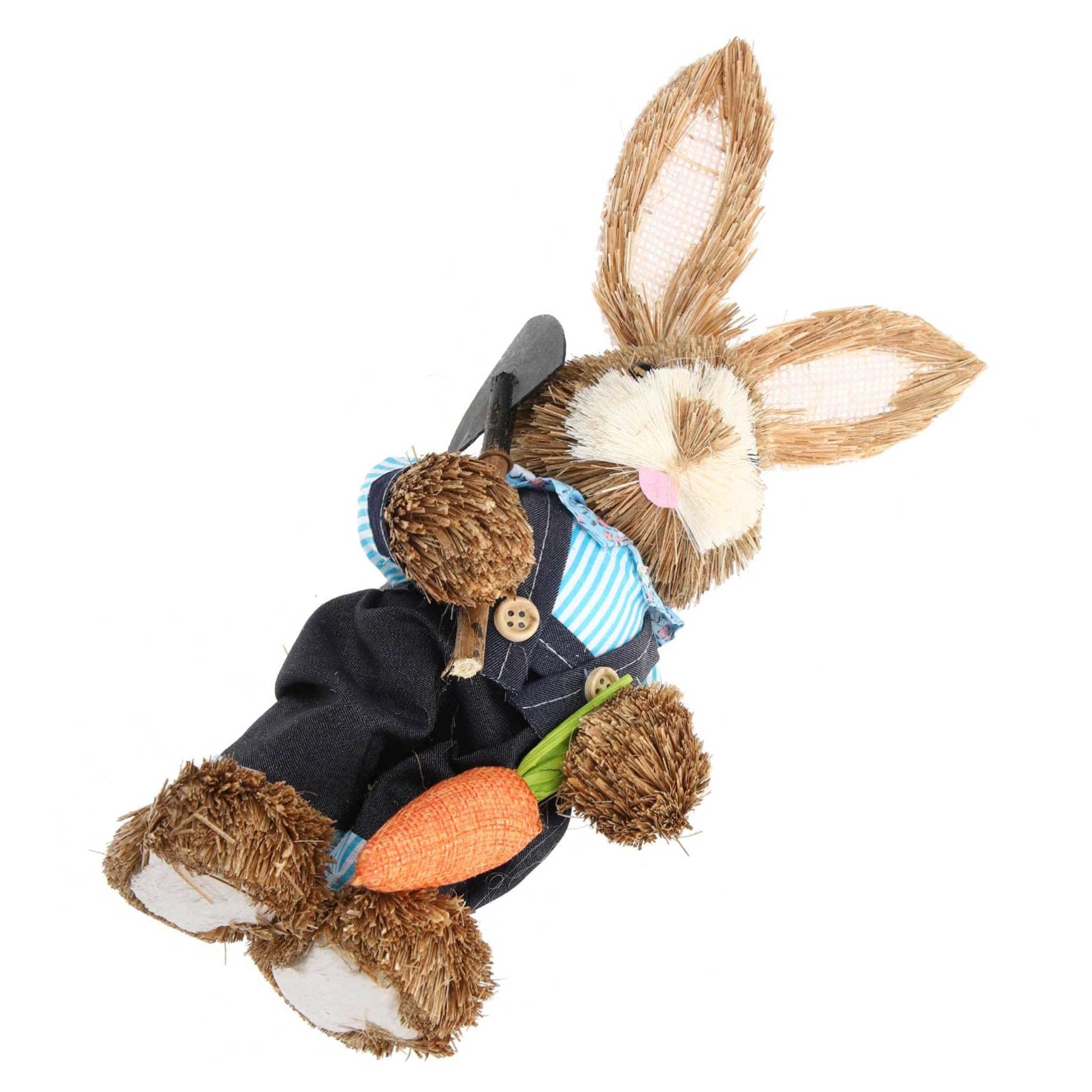 Alipis 2 Pz coniglio di paglia fatto a mano coniglio pasquale easter bunny decorazioni di coniglietti intrecciati statuine di coniglio primaverile decorazioni pasquali statue di conigli