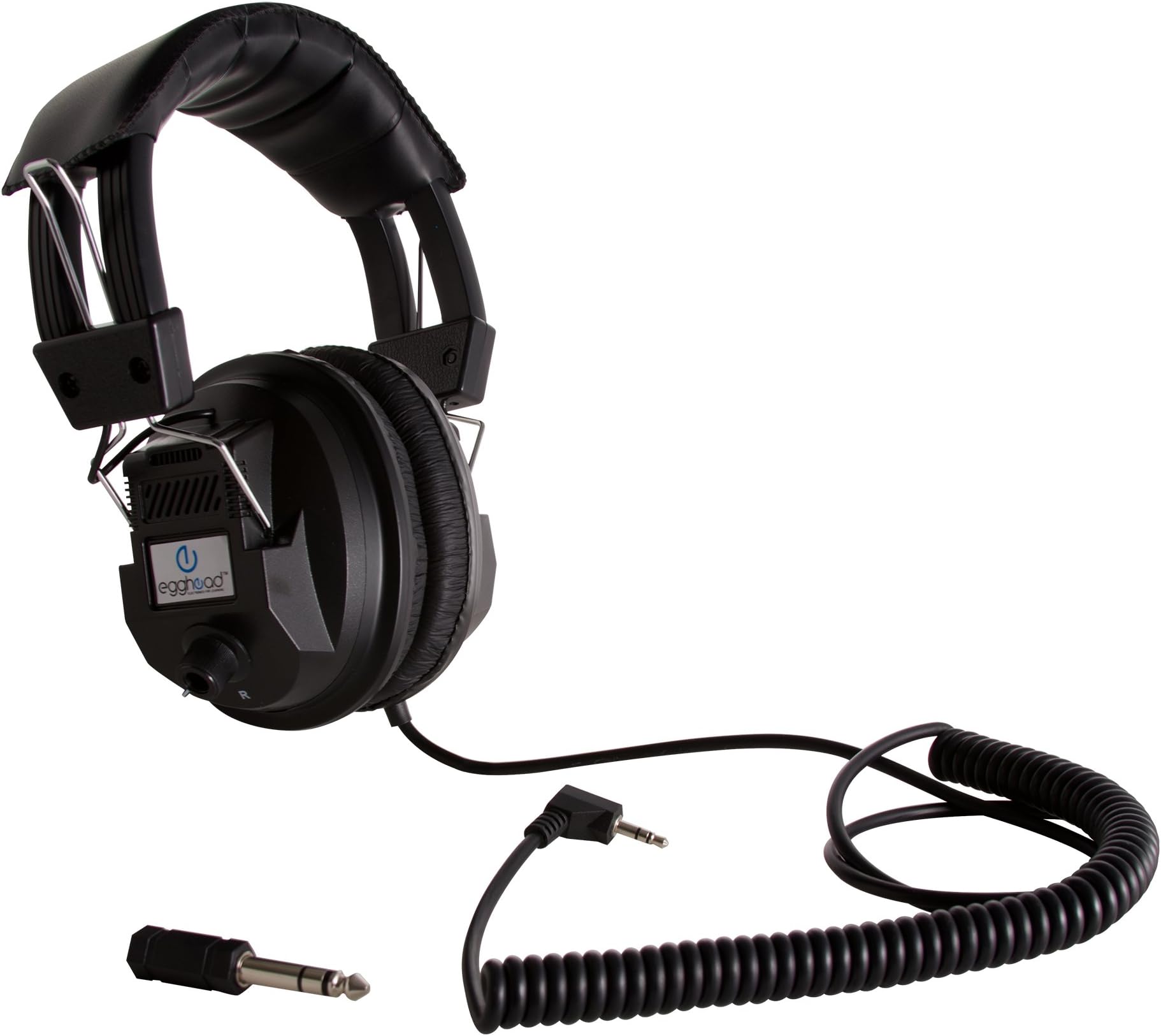 Egghead Switchable Stereo/Mono Classroom Headphones, Black, EGG-IAG-1003-SO