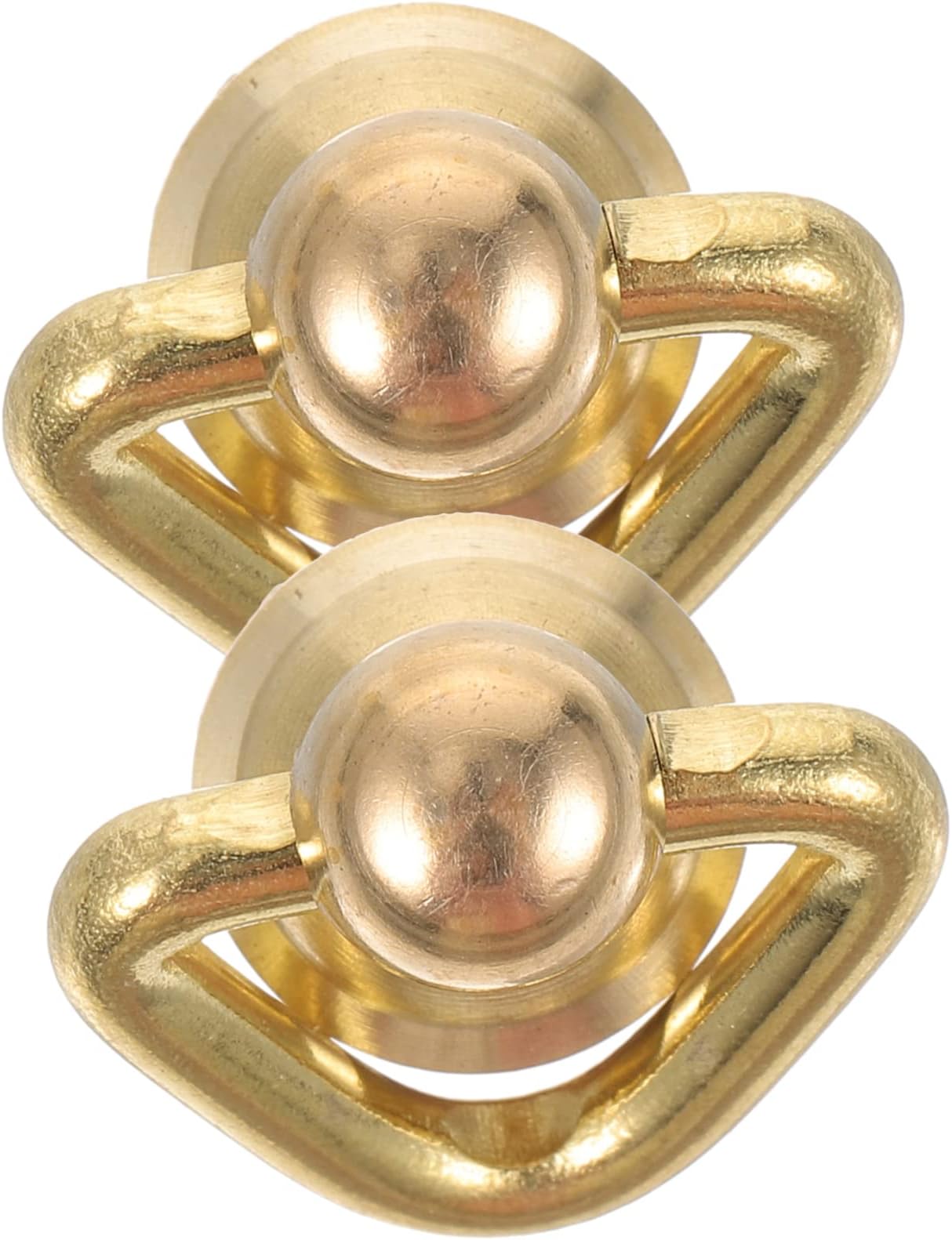 Brass Ball Studs Rivets Nail Rivet Screw Head Buttons for Bags Making DIY Handbag Supplies – Golden 2Pcs to Attach Two Pieces of Leather Or Decorate Boots