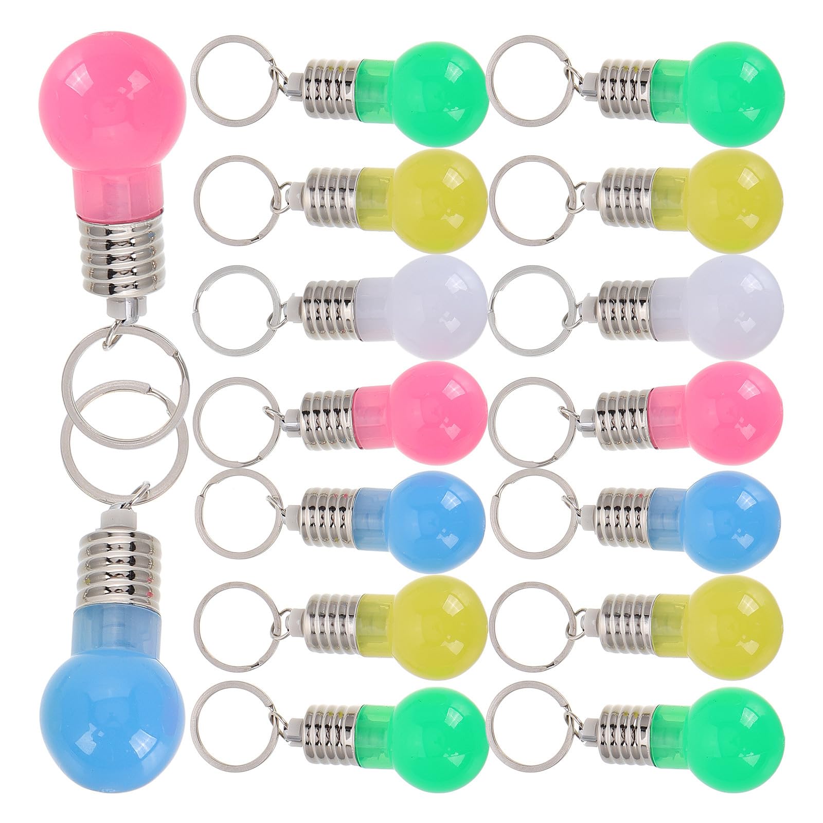 Porte-clés mini ampoule LED de couleur DOITOOL, lampe torche pour sac et paquet