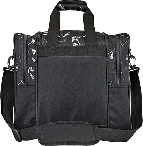 Miniatura 18 de GRANDUP Bolsa de bolos para bola individual – Accesorios de bolos negros Bolsa de bolos Bolsa de bolos con soporte acolchado para bolas – Se adapta