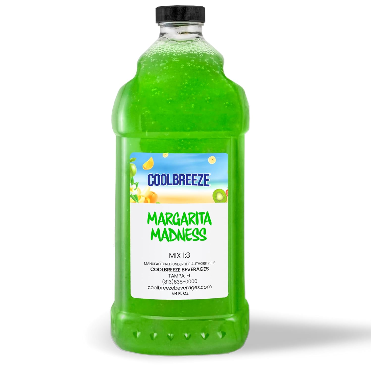 Cool Breeze Beverages Ready To Use Slush Mix, Margarita, 64 Fl. Oz