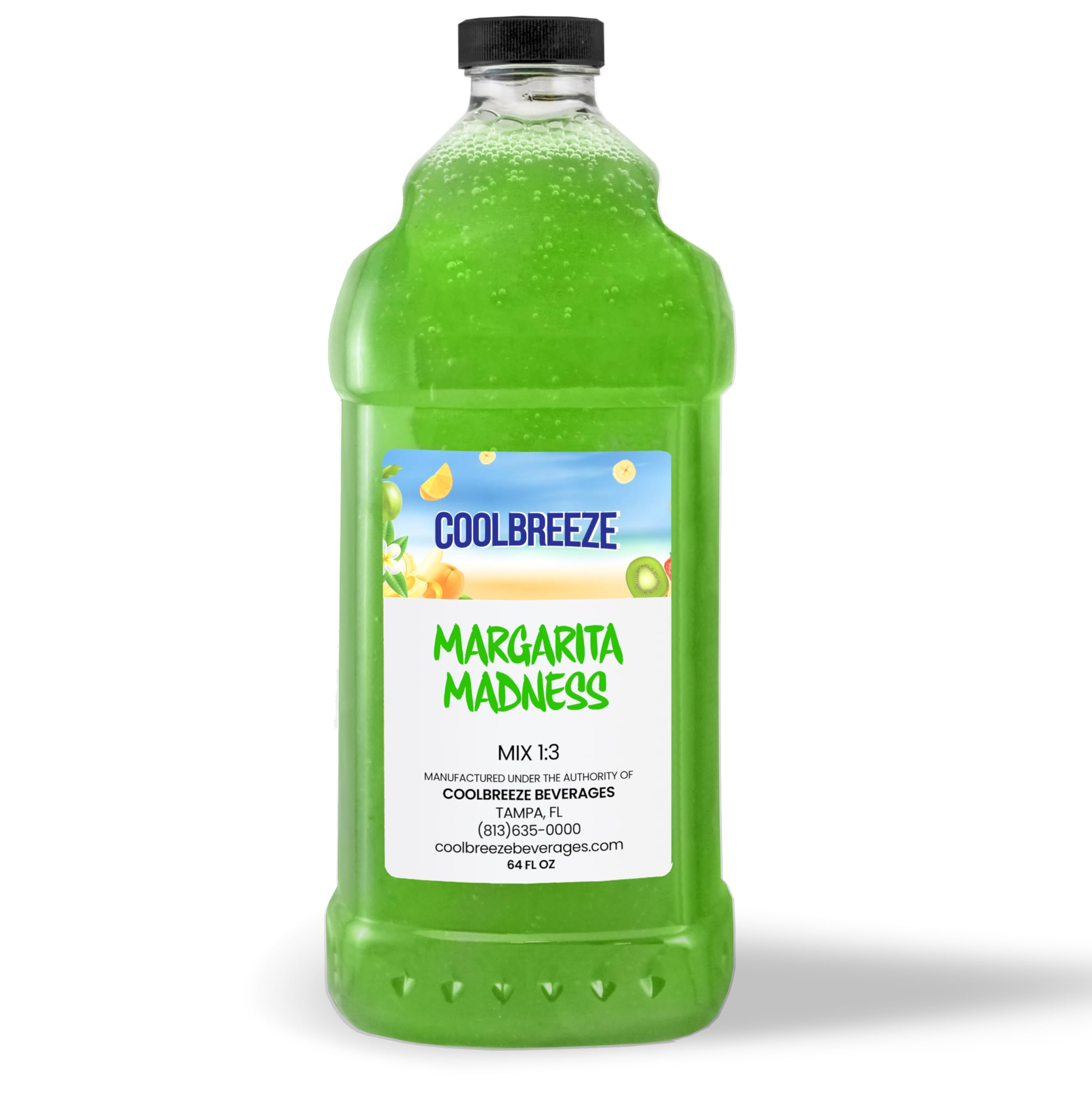 Cool Breeze Beverages Ready To Use Slush Mix, Margarita, 64 Fl. Oz