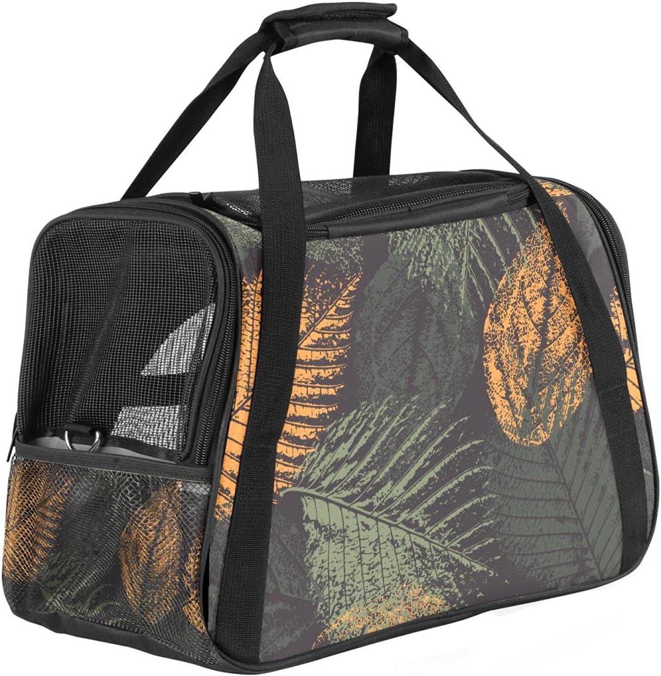 葉 ペットパック ペットキャリーバッグ 猫・小型犬用 マット付き 通気性 軽量 携帯しやすい 車載/旅行/通院/アウトドア