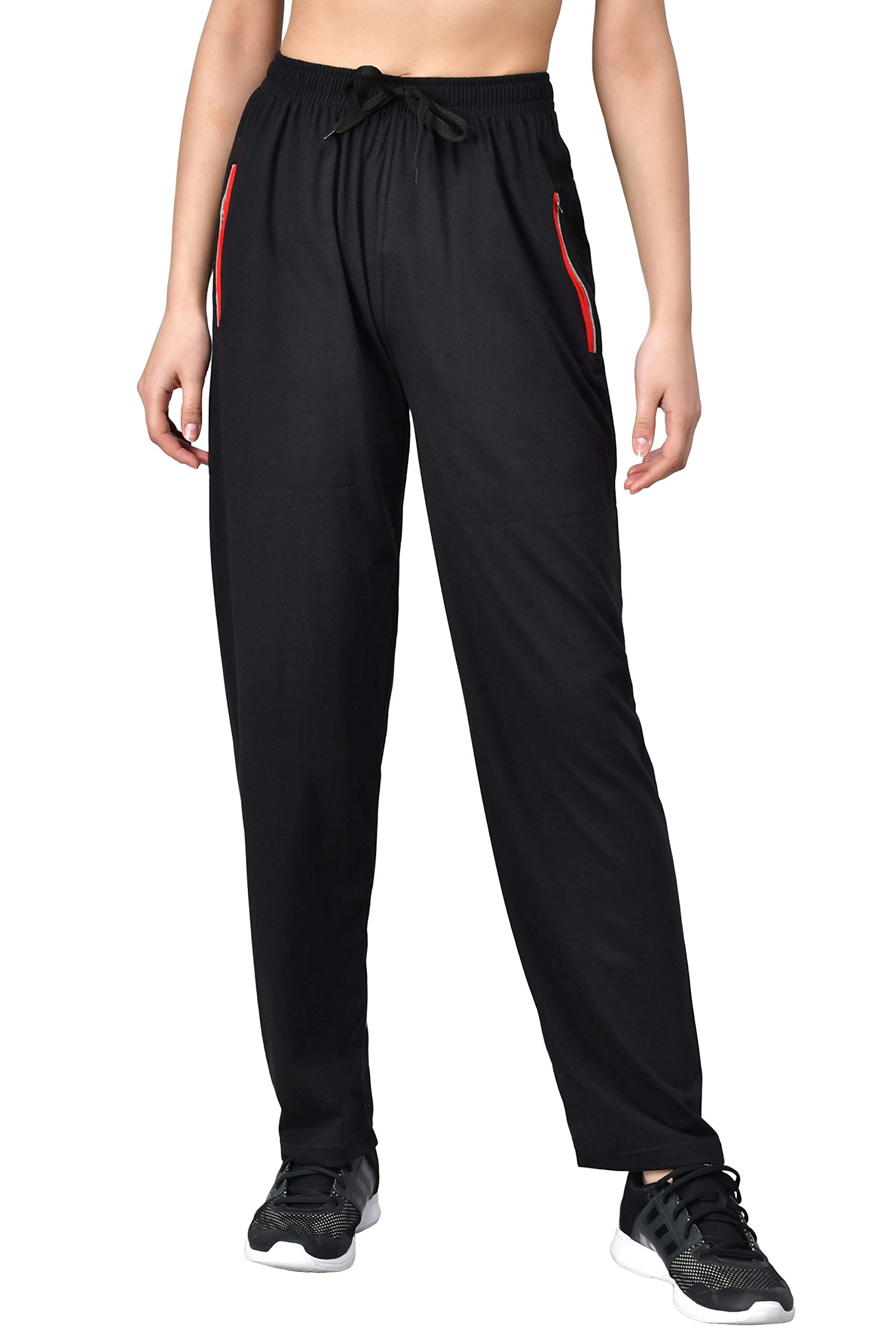 Women's Relaxed Fit Cotton Trackpants And-image-34