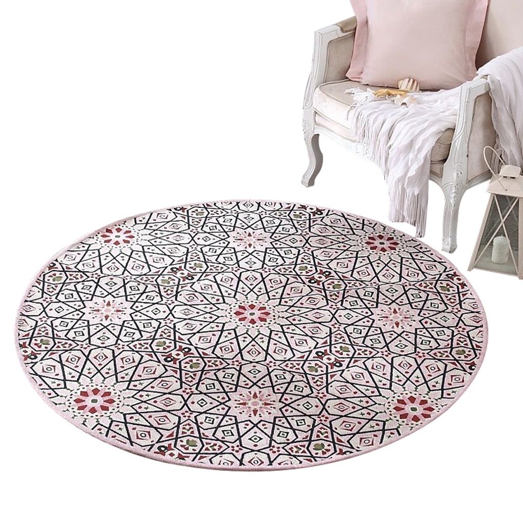 Tapis rond respirant pour créer un coin lecture chaleureux