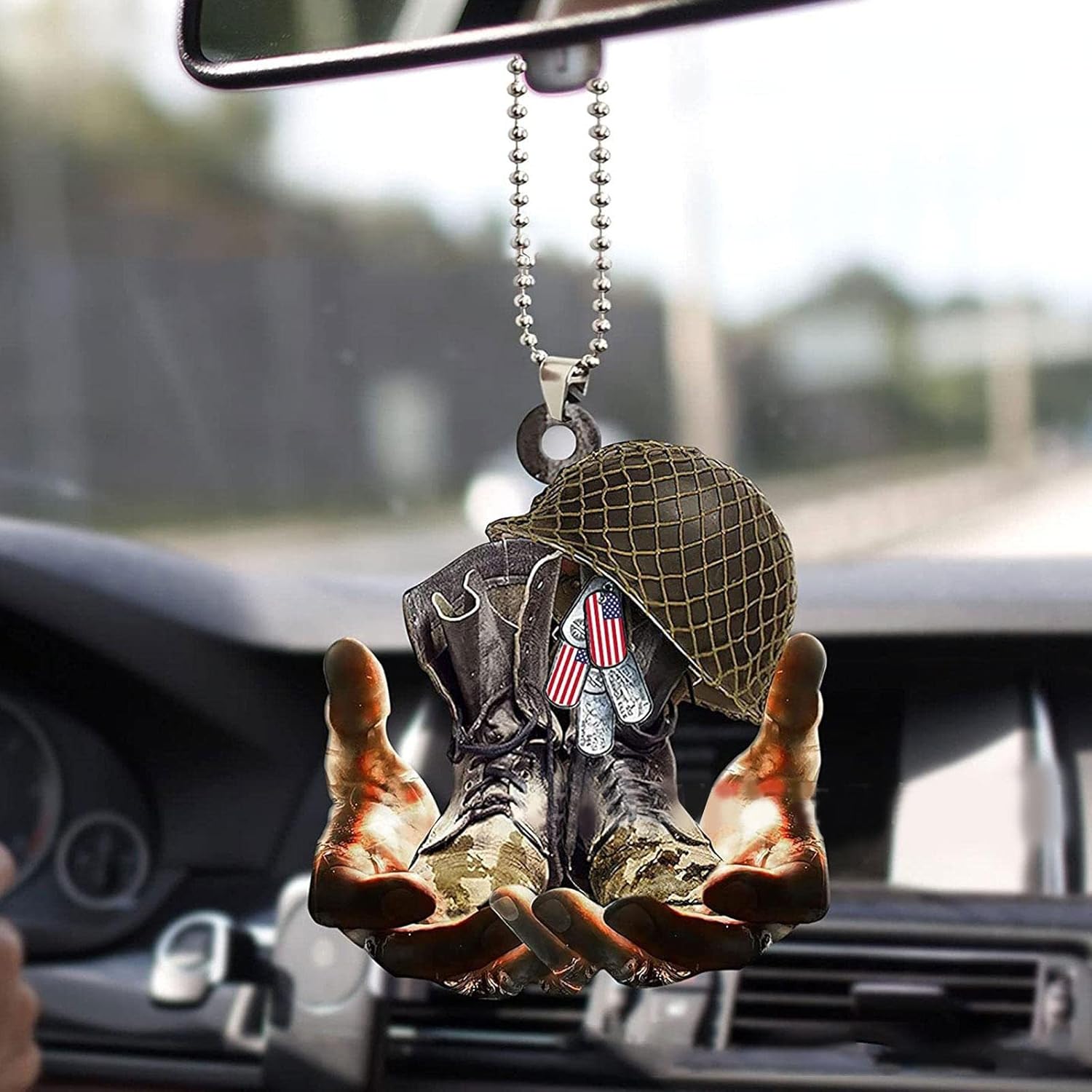 Army Christmas Ornament,Military Uniform Boots Hat