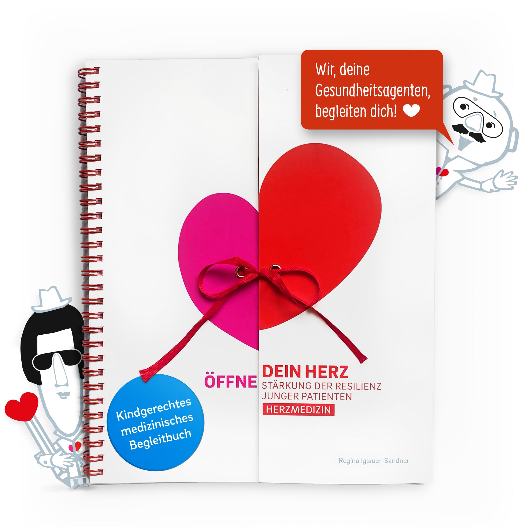 Kinderherzbuch Verlag – Kinderbuch Öffne Dein Herz: Herzmedizin Mitmachbuch für Kinder (4-11 Jahre) über Herzerkrankung und Behandlung. Mutmachbuch mit interaktiven Elementen, Texten & Illustrationen