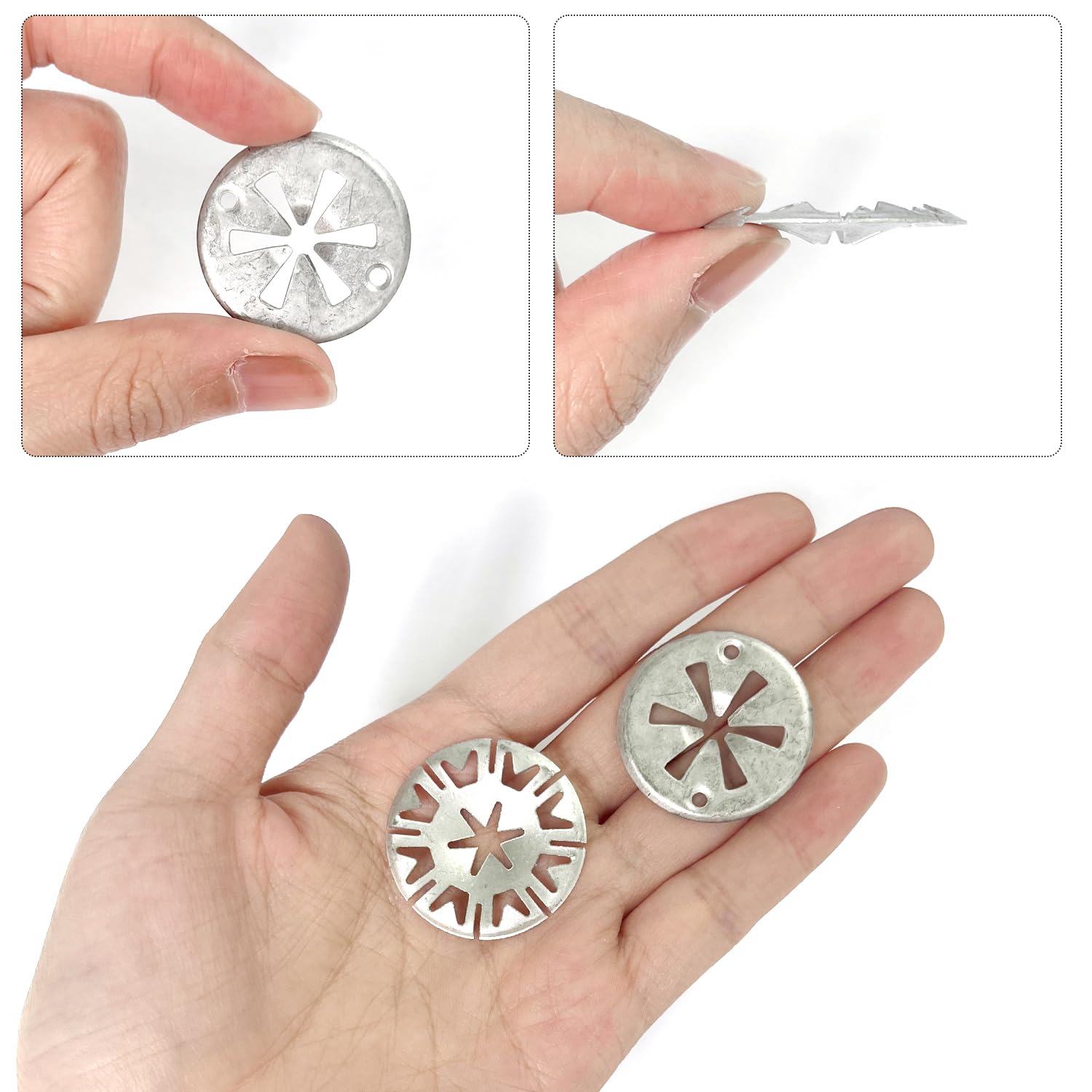 Set di 60 rondelle in metallo, rondella di bloccaggio e clip in acciaio inox per fissare lo scudo termico sotto il cofano