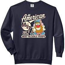 Mr. Potato Head All American MVP Vintage Baseball Portrait Comfort Colors Adult Sweatshirt