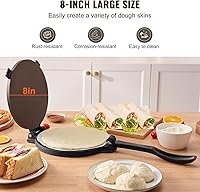 Vista 2 de VEVOR Prensa para Tortillas, Máquina para Tortillas y Roti de 8 Pulgadas, Prensa Tortilladora de Hierro Fundido Resistente, Máquina Pataconera