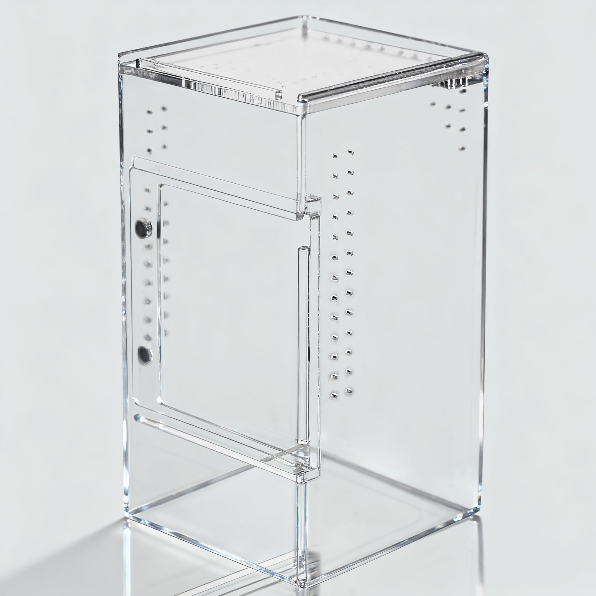 Reptile Tank Terrarium 3x3x6 Inch Acrylic Enclosure For Gecko