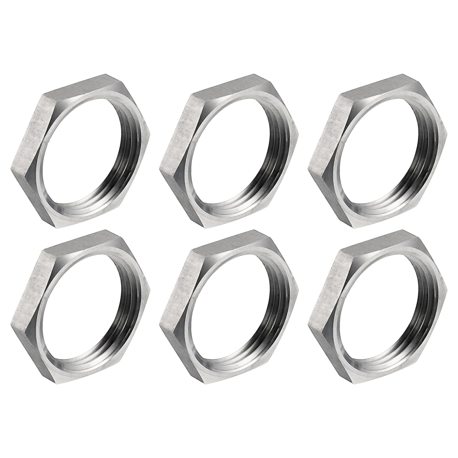 Photo 1 of uxcell 304 Stainless Steel Hex Locknut NPT 3/4"