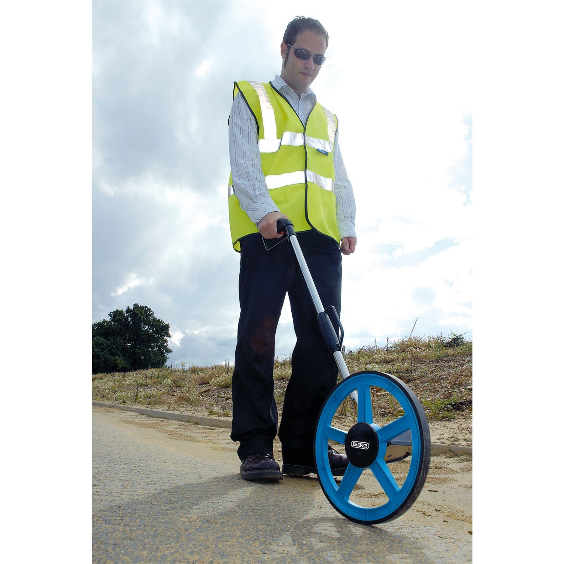 Draper 44238 Expert Roue de mesure Bleu 32,8 x 15,5 x 47,3 cm (L x l x H)