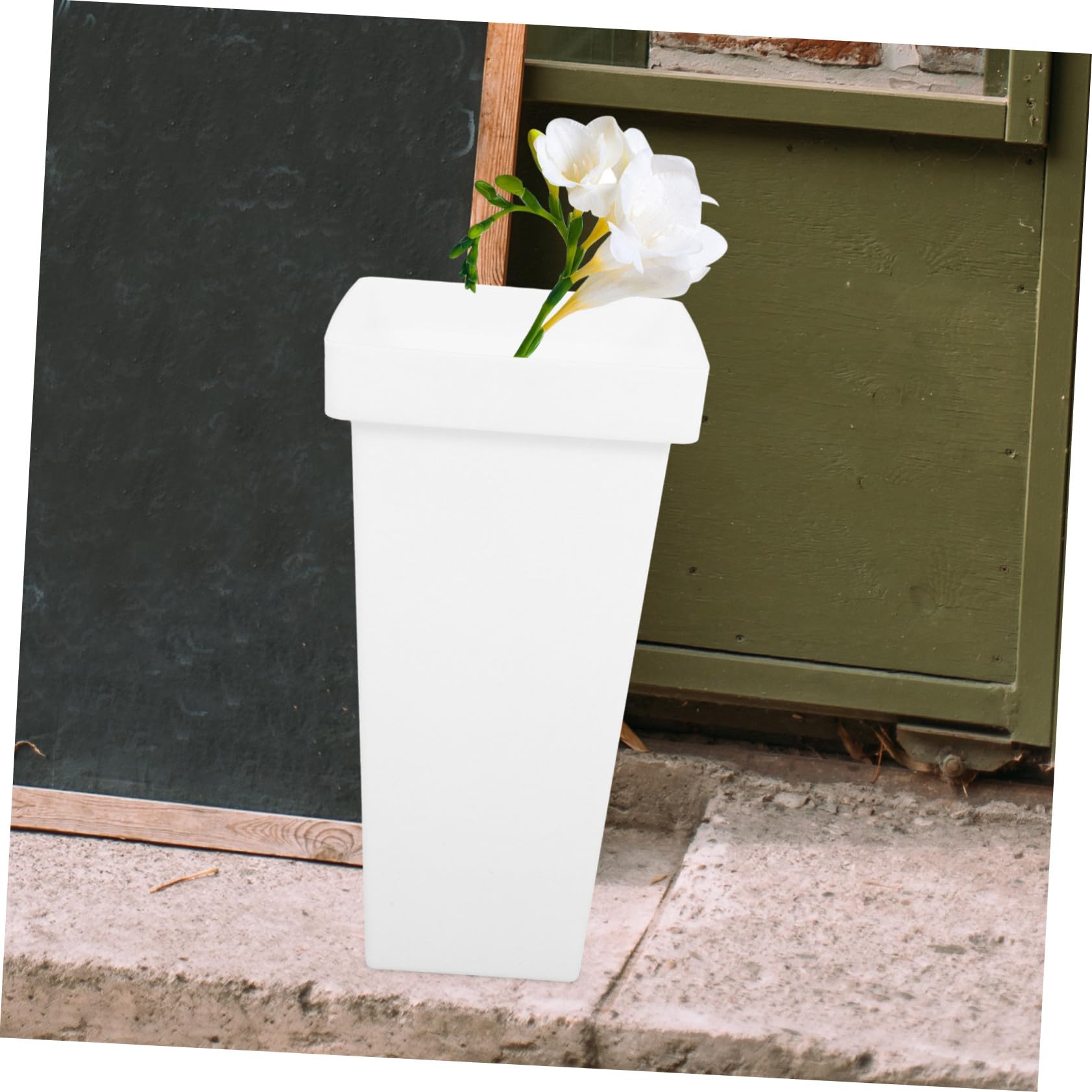 Yardwe 2 Stück Einfacher Blumeneimer aus Kunststoff, Rustikal für Blumen