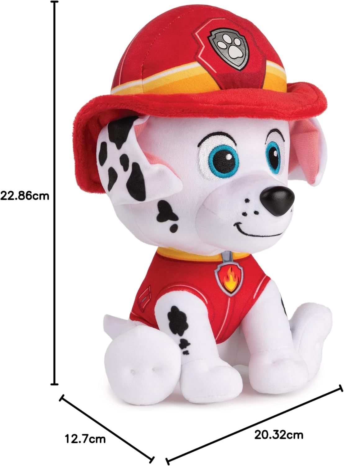 GUND 6058445 PAW Patrol Marshall Plush, 23 cm, Cuddly Toy for Fans of The Popular TV Series, Recommended from 1 Year,