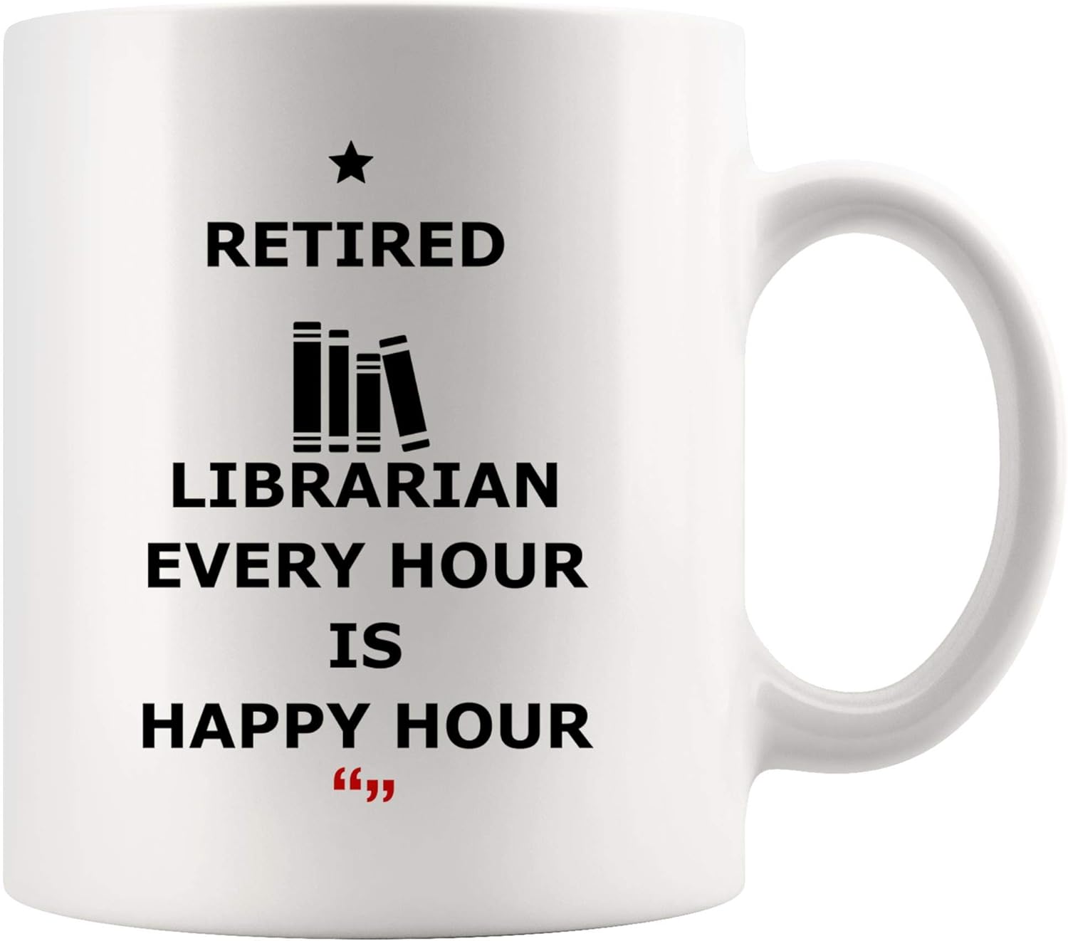 Retired Librarian Retirement Retiring Happy Library Mug