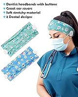 Vista 3 de 4 piezas de regalos para dentistas, accesorios de higienista dental, diademas con botones, carrete de insignia de acrílico con purpurina, bolsa