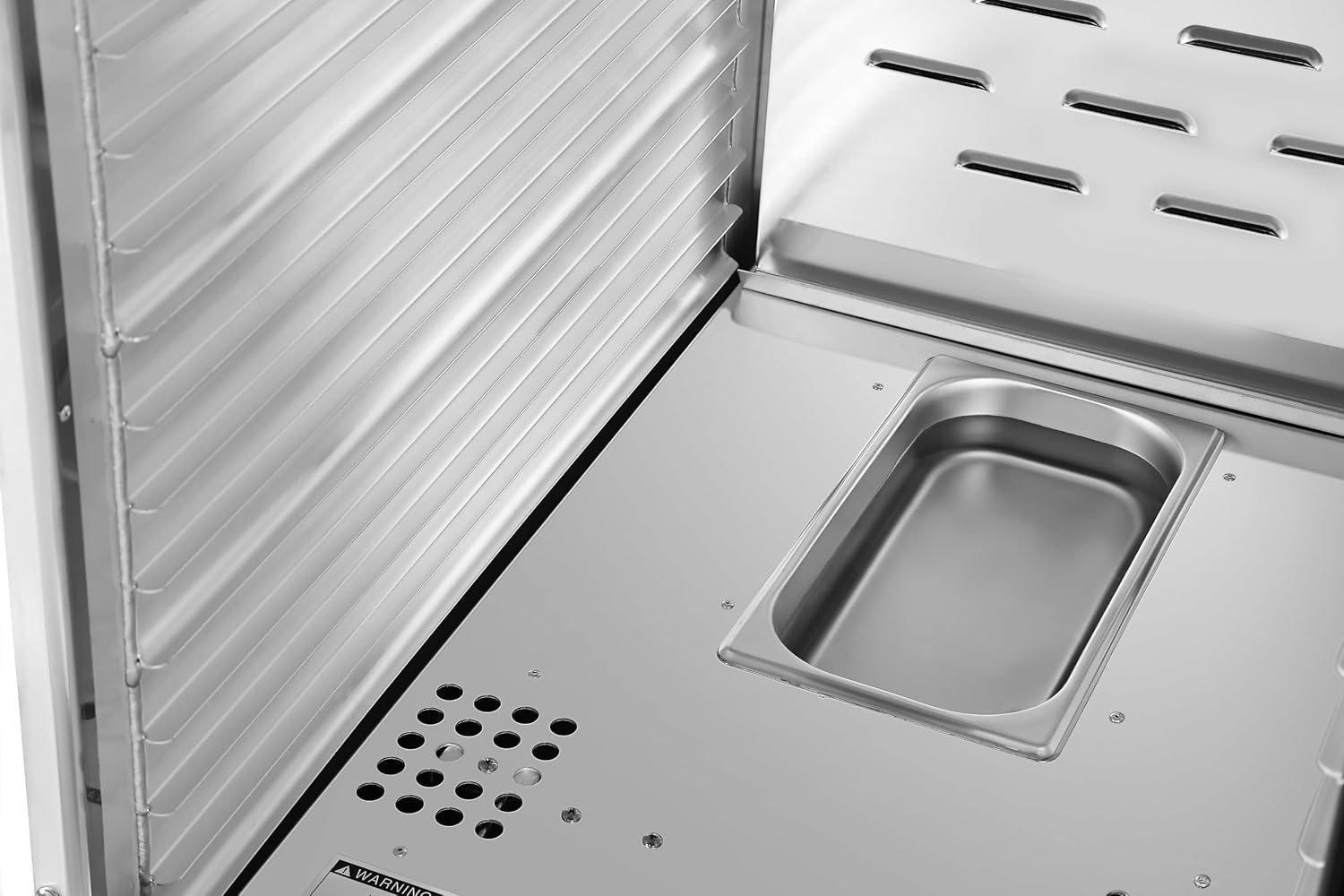 KoolMore 33 in. Commercial Non-Insulated Glass Door Heated Holding/Proofing Cabinet with 36-Pan Capacity in Silver, UL and NSF Listed (KM-CHP36-SNGL)