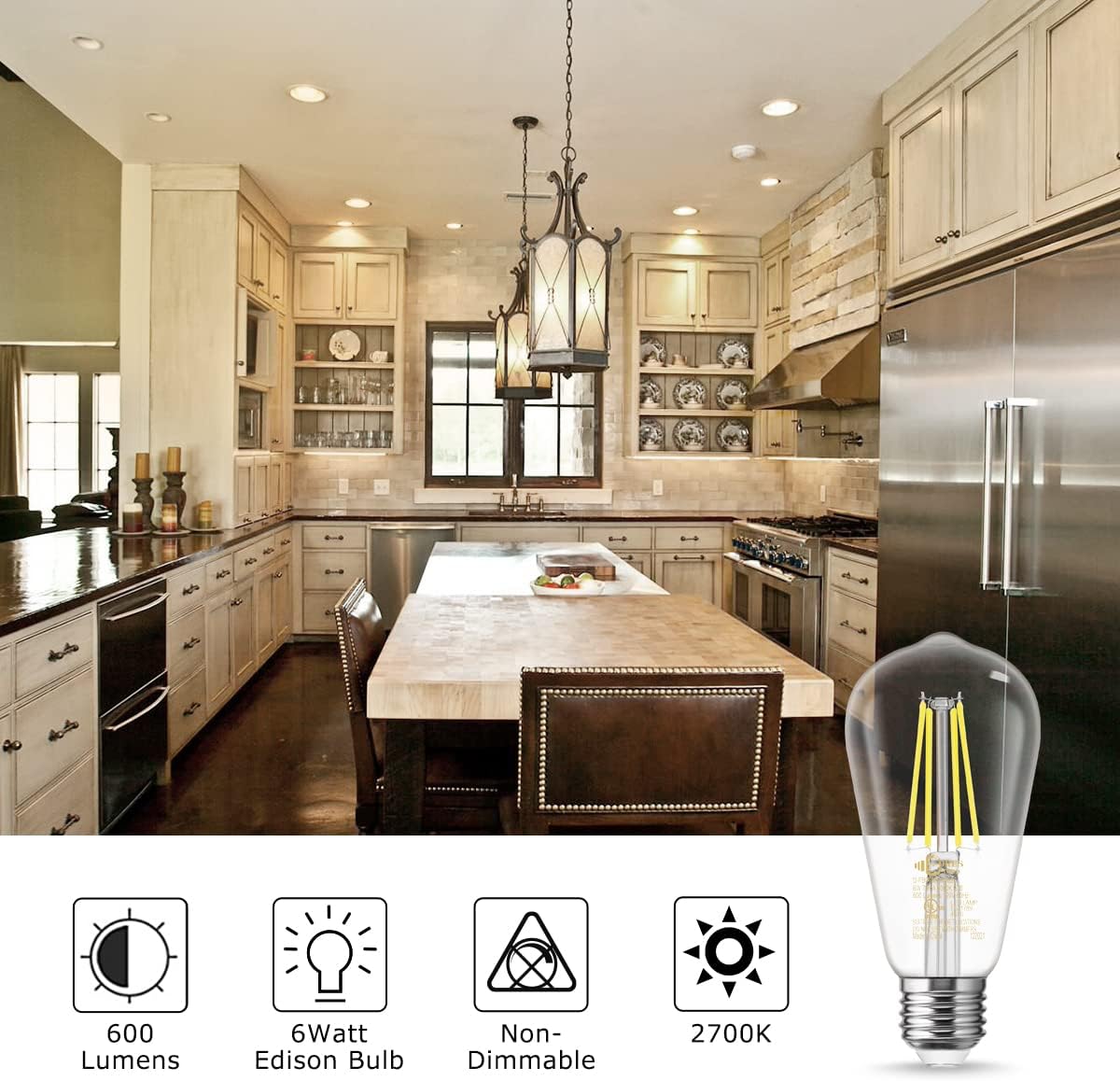 Crаzу Dеаlѕ DORESshop 6W Vintage Led Edison Bulbs, Daylight White 4000K, 60W Equivalent, ST58 Antique Style Edison Light Bulb, 4000K Daylight White, 600LM, E26 Lamp Base, Non Dimmable, Clear Glass, 4Pack Onе-Dау Sаlе: Uр tо 60% оƒƒ DORESshop 6W Vintage Led Edison Bulbs, Daylight White 4000K, 60W Equivalent, ST58 Antique Style Edison Light Bulb, 4000K Daylight White, 600LM, E26 Lamp Base, Non Dimmable, Clear Glass, 4Pack