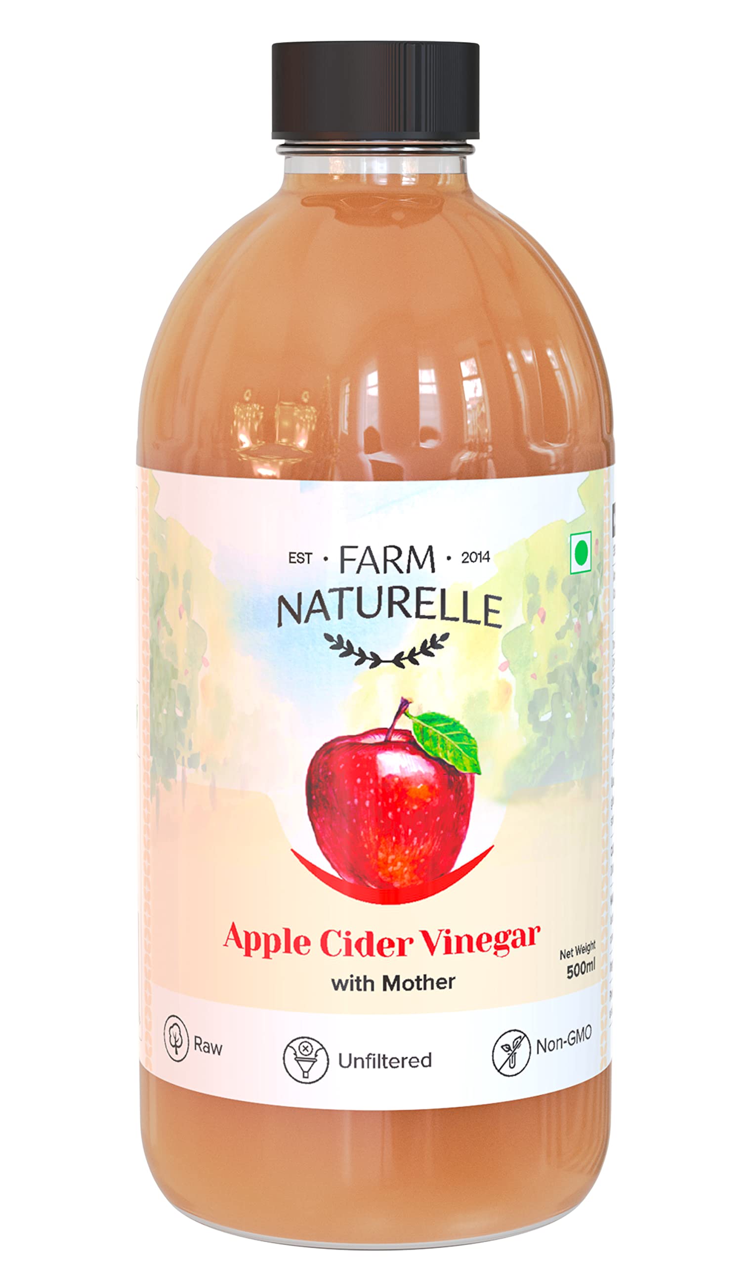 Farm Naturelle Glass Bottle Apple Cider Vinegar with Mother (500 ml) (B07TF8LLY4) Amazon Price History, Amazon Price Tracker