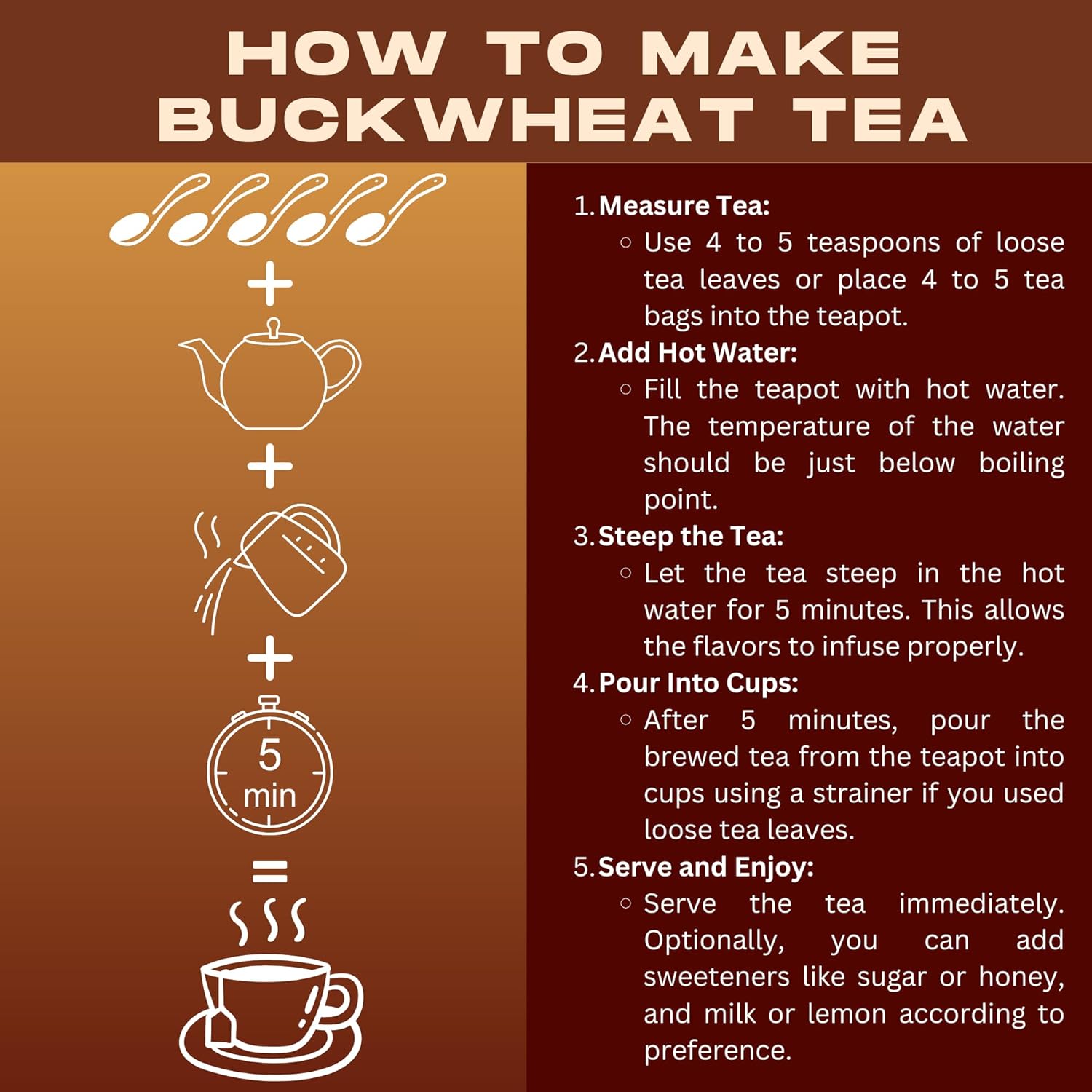 Chasandai Japanese Buckwheat Tea, Caffeine-Free | Premium Roasted Buckwheat from Tottori, Aromatic Soba Tea - 150g | Perfect Hot or Cold Beverage - Image 6