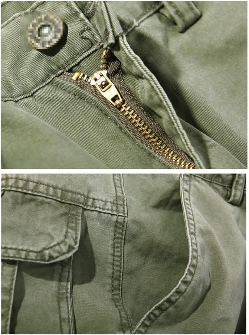 Men Cargo Pants Casual Multi-Pocket Cotton Overall Trousers Autumn Army Joggers Pants