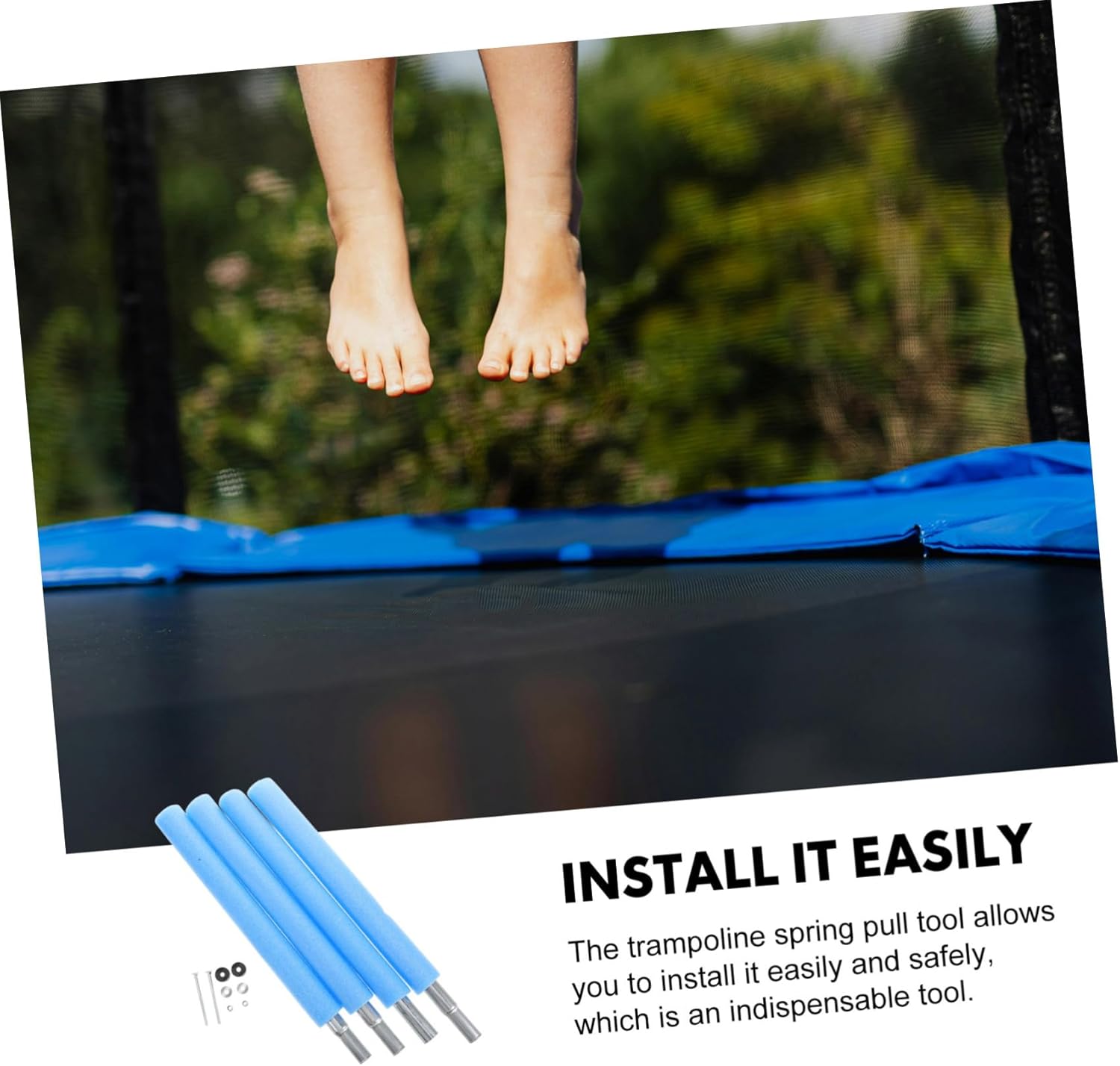 VANZACK Column Accessories Stakes for Gardening Trampoline Pole Ground Stakes Anchor Trampoline Anchors