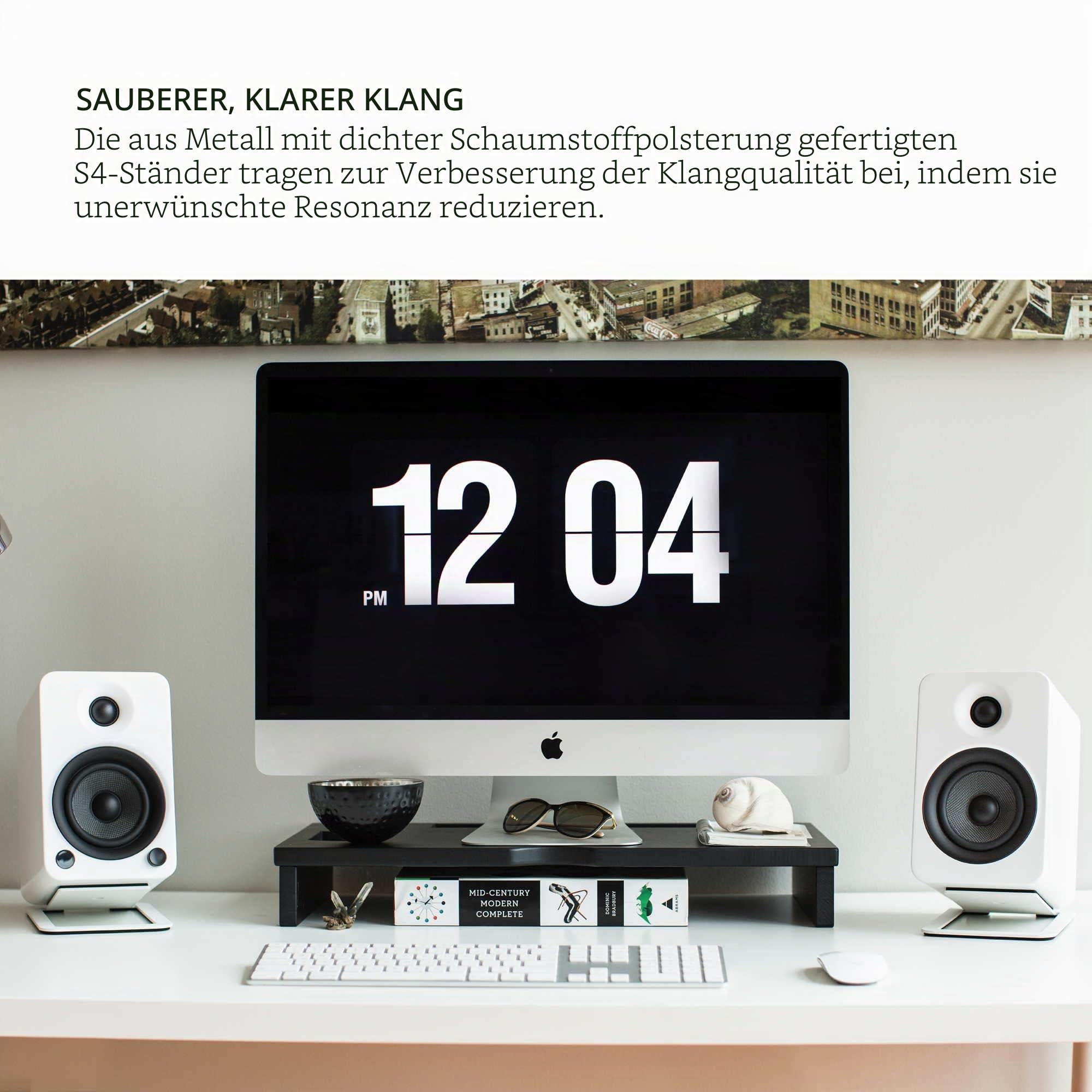 Kanto-S4 Desktop Lautsprecher-Ständer für mittlere Lautsprecher