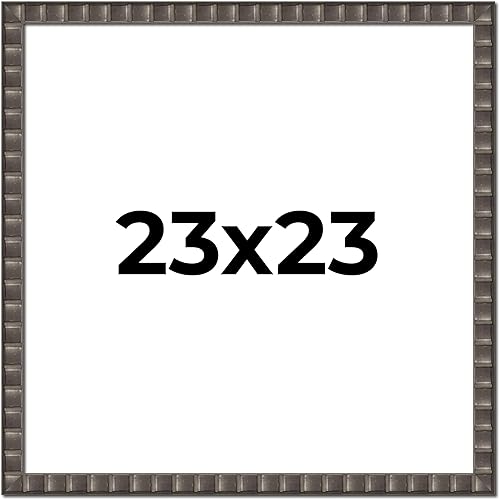 Marco de fotos de madera real negro de 23 x 23 pulgadas de ancho de 1.25 pulgadas  Profundidad del marco interior de 0.25 pulgadas  Marco de fotos