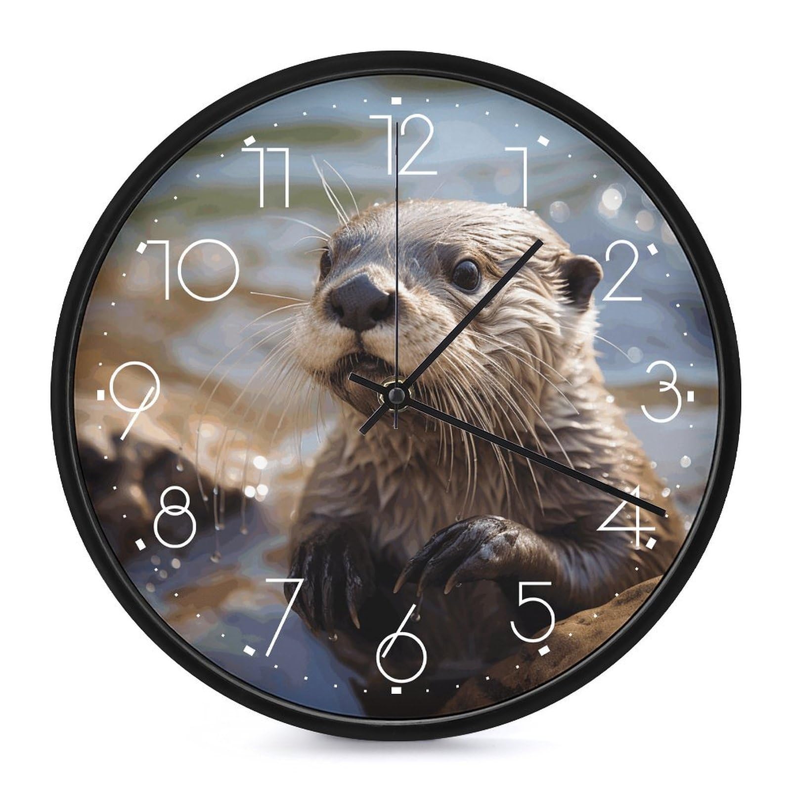 Horloge murale silencieuse sans tic-tac à piles pour un sommeil serein