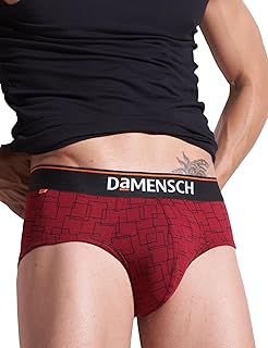 damensch Men's Regular Fit Printed Cotton Briefs | Combed Cotton, Stretchy Fabric, Anti-Bacterial and Microfibre Waistband-picture-10