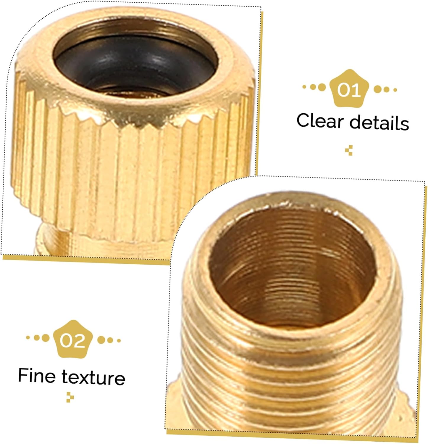10pcs Bike Tire Valve Adapter Fitting Durable Valves Adapter for Easy Conversion Compatible with Automotive Motorcycle Use Lightweight Reliable Tool