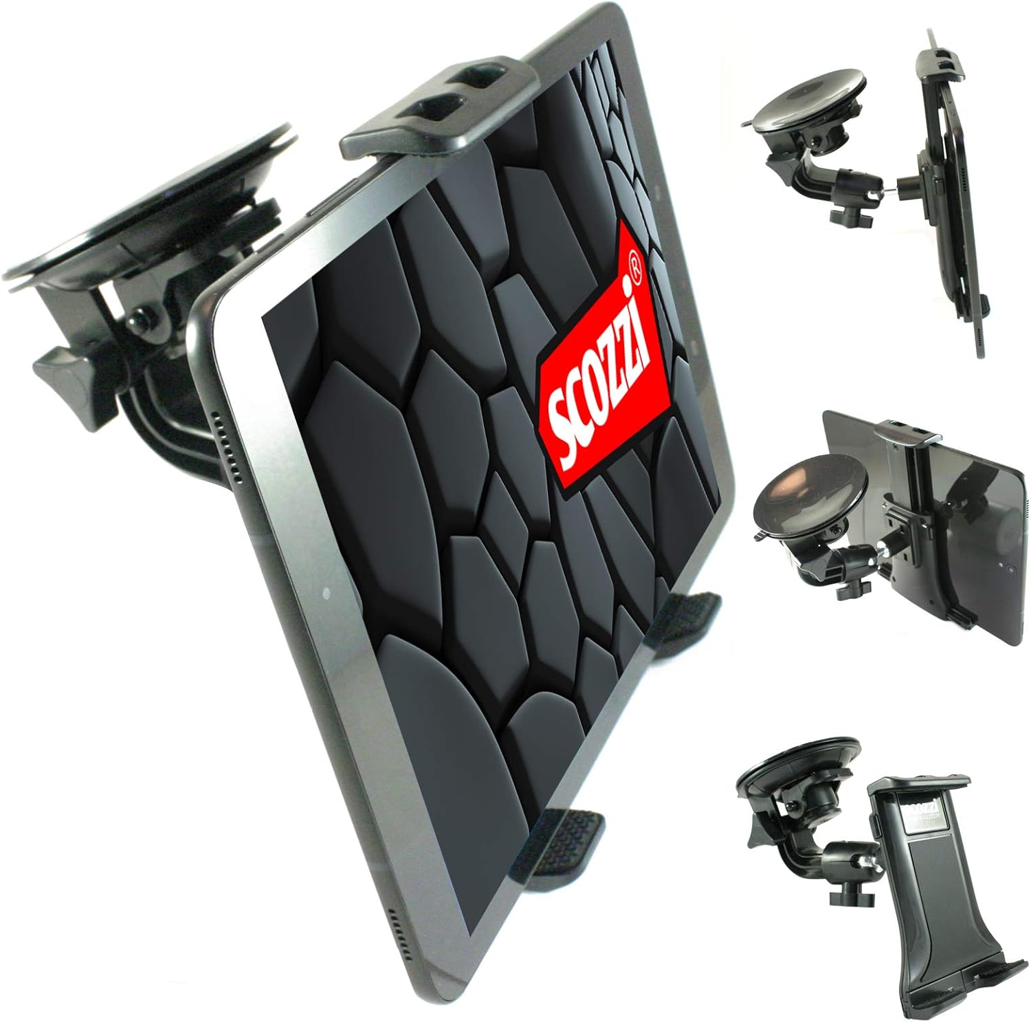 Mobilefox 360 ° Auto Ventosa Tablet Cradle, Giunto A Sfera, Supporto - Foto 5